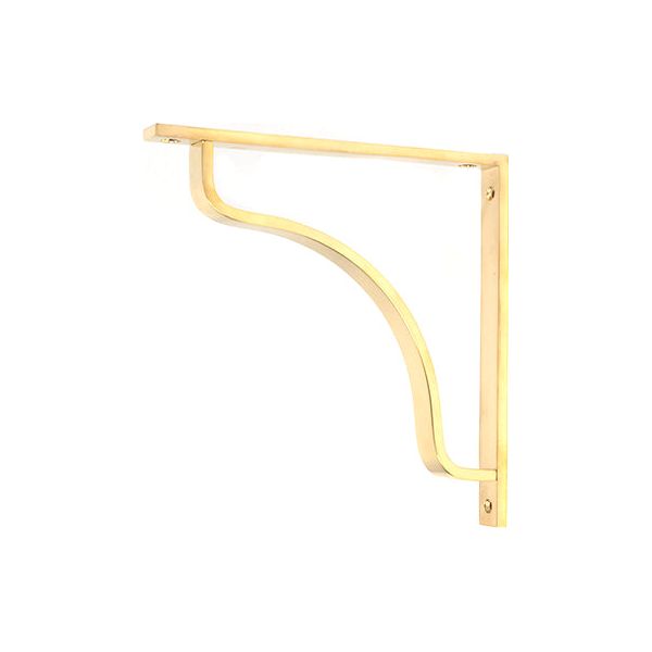 From The Anvil - Polished Brass Abingdon Shelf Bracket (200mm x 200mm) - Polished Brass  - 51095