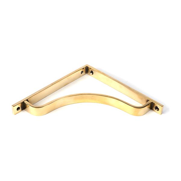 From The Anvil - Aged Brass Abingdon Shelf Bracket (200mm x 200mm) - Aged Brass  - 51096