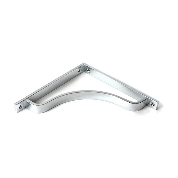 From The Anvil - Satin Chrome Abingdon Shelf Bracket (200mm x 200mm) - Satin Chrome  - 51100