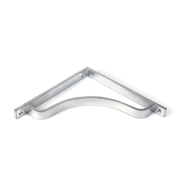 From The Anvil - Satin Chrome Abingdon Shelf Bracket (200mm x 200mm) - Satin Chrome  - 51100