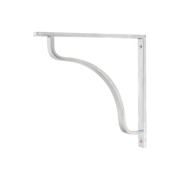 From The Anvil - Satin Chrome Abingdon Shelf Bracket (200mm x 200mm) - Satin Chrome  - 51100