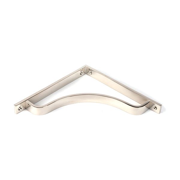 From The Anvil - Polished Nickel Abingdon Shelf Bracket (200mm x 200mm) - Polished Nickel  - 51101