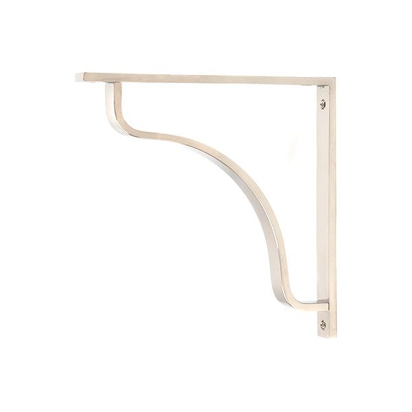 From The Anvil - Polished Nickel Abingdon Shelf Bracket (200mm x 200mm) - Polished Nickel  - 51101