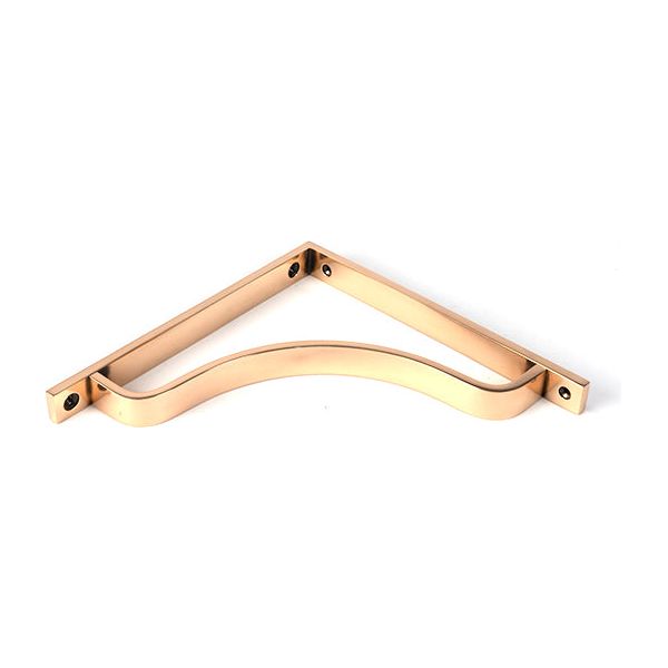 From The Anvil - Polished Bronze Abingdon Shelf Bracket (200mm x 200mm) - Polished Bronze  - 51103