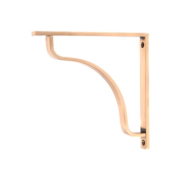 From The Anvil - Polished Bronze Abingdon Shelf Bracket (200mm x 200mm) - Polished Bronze  - 51103