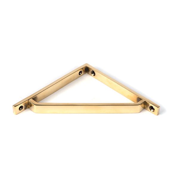 From The Anvil - Aged Brass Barton Shelf Bracket (150mm x 150mm) - Aged Brass  - 51106