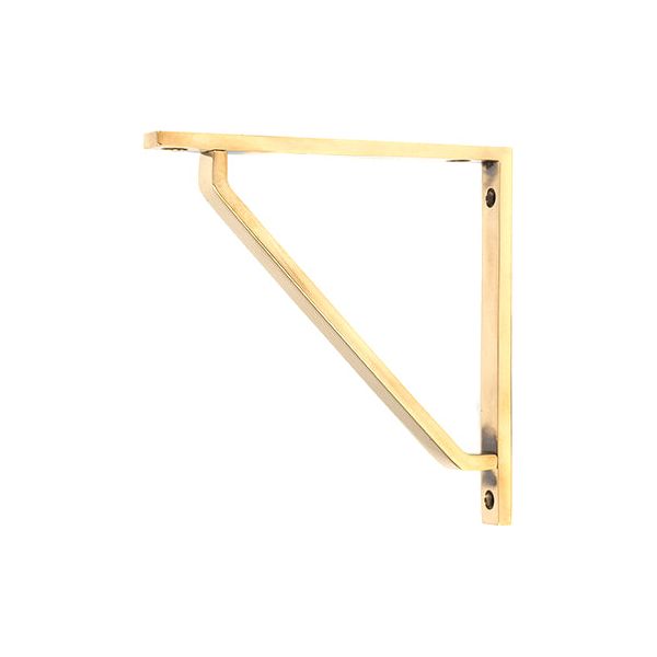 From The Anvil - Aged Brass Barton Shelf Bracket (150mm x 150mm) - Aged Brass  - 51106