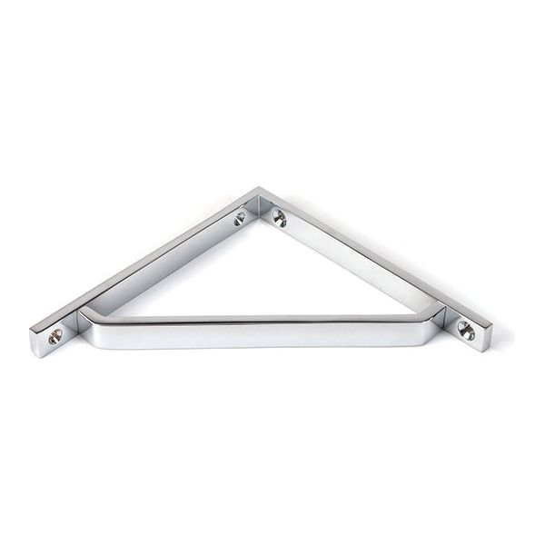 From The Anvil - Satin Chrome Barton Shelf Bracket (150mm x 150mm) - Satin Chrome  - 51110