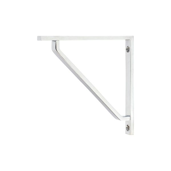 From The Anvil - Polished Chrome Barton Shelf Bracket (150mm x 150mm) - Polished Chrome  - 51109