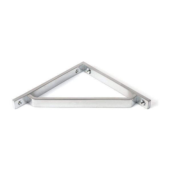 From The Anvil - Satin Chrome Barton Shelf Bracket (150mm x 150mm) - Satin Chrome  - 51110