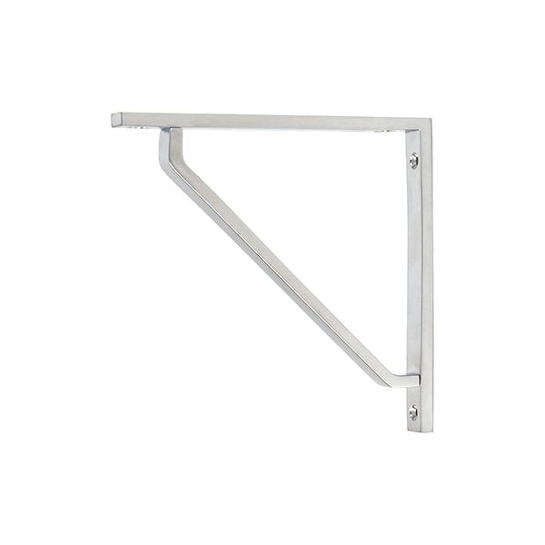 From The Anvil - Satin Chrome Barton Shelf Bracket (150mm x 150mm) - Satin Chrome  - 51110