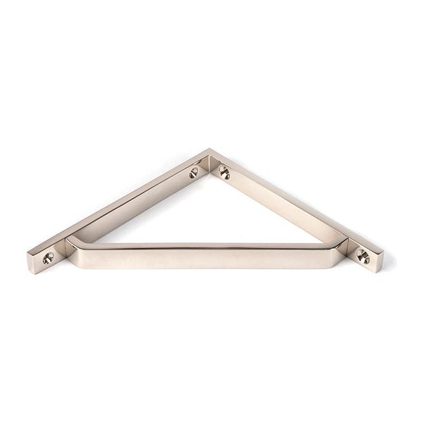 From The Anvil - Polished Nickel Barton Shelf Bracket (150mm x 150mm) - Polished Nickel  - 51111