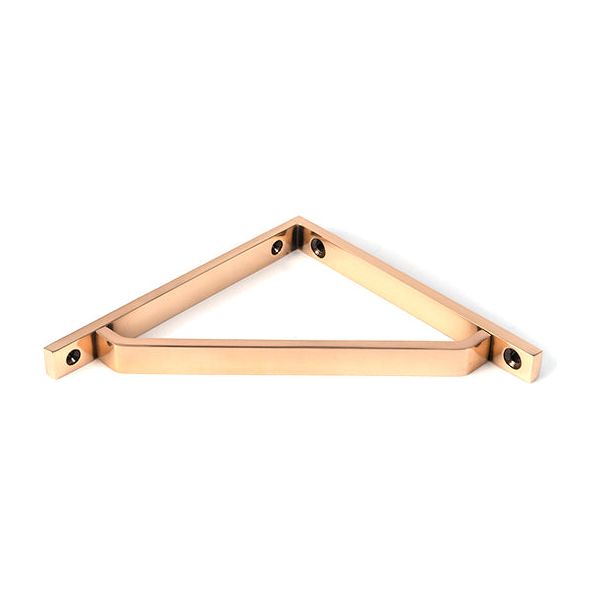 From The Anvil - Polished Bronze Barton Shelf Bracket (150mm x 150mm) - Polished Bronze  - 51113