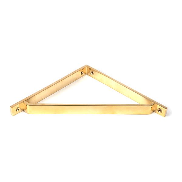 From The Anvil - Aged Brass Barton Shelf Bracket (200mm x 200mm) - Aged Brass  - 51116