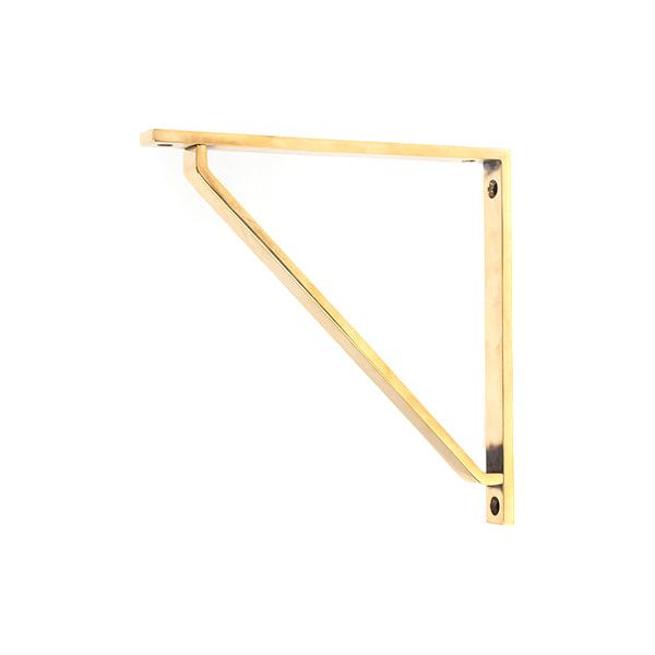 From The Anvil - Aged Brass Barton Shelf Bracket (200mm x 200mm) - Aged Brass  - 51116