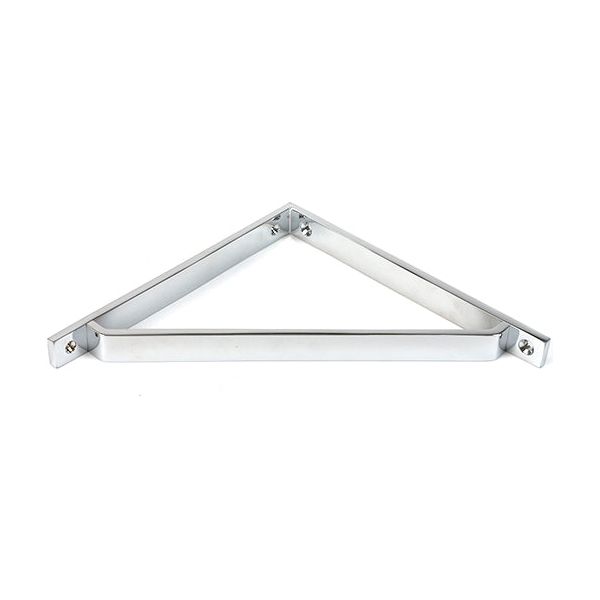 From The Anvil - Satin Chrome Barton Shelf Bracket (200mm x 200mm) - Satin Chrome  - 51120