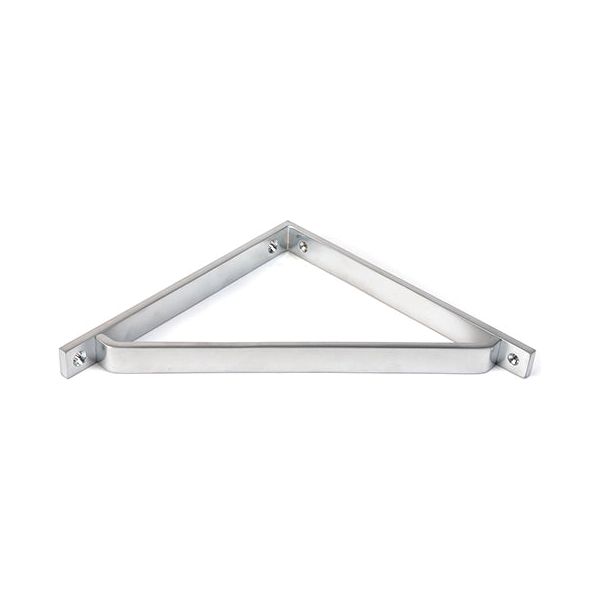 From The Anvil - Satin Chrome Barton Shelf Bracket (200mm x 200mm) - Satin Chrome  - 51120