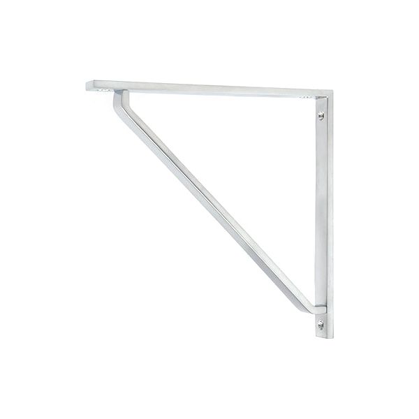 From The Anvil - Satin Chrome Barton Shelf Bracket (200mm x 200mm) - Satin Chrome  - 51120