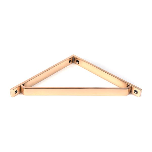 From The Anvil - Polished Bronze Barton Shelf Bracket (200mm x 200mm) - Polished Bronze  - 51123