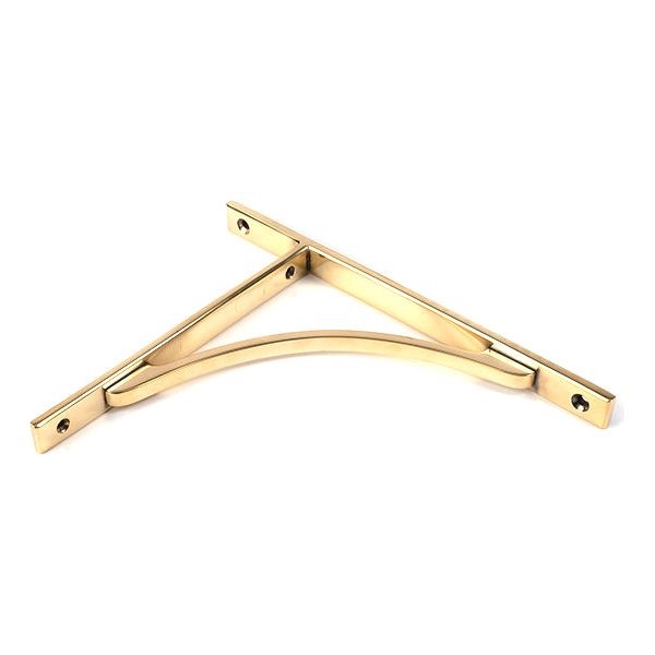 From The Anvil - Satin Brass Apperley Shelf Bracket (260mm x 200mm) - Satin Brass  - 51127