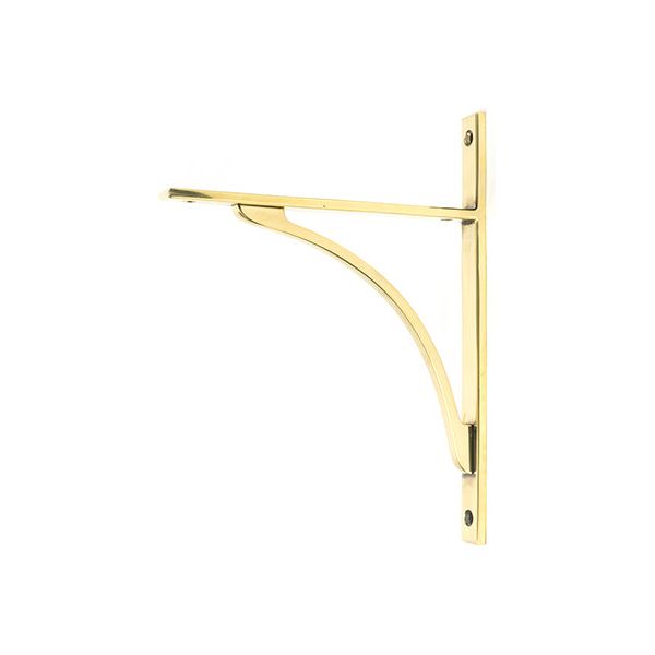 From The Anvil - Aged Brass Apperley Shelf Bracket (260mm x 200mm) - Aged Brass  - 51126