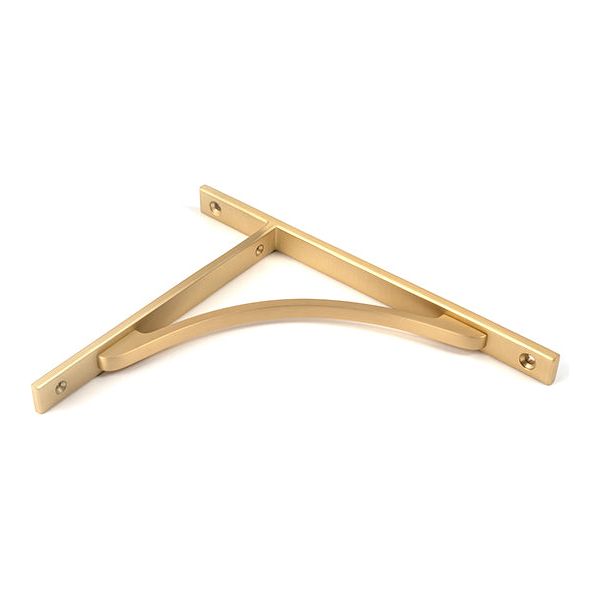 From The Anvil - Satin Brass Apperley Shelf Bracket (260mm x 200mm) - Satin Brass  - 51127