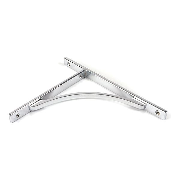 From The Anvil - Satin Chrome Apperley Shelf Bracket (260mm x 200mm) - Satin Chrome  - 51130