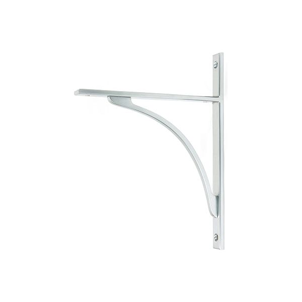 From The Anvil - Satin Chrome Apperley Shelf Bracket (260mm x 200mm) - Satin Chrome  - 51130