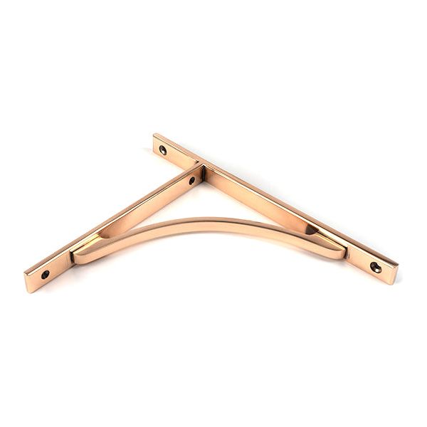 From The Anvil - Polished Bronze Apperley Shelf Bracket (260mm x 200mm) - Polished Bronze  - 51133