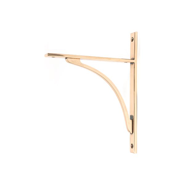 From The Anvil - Polished Bronze Apperley Shelf Bracket (260mm x 200mm) - Polished Bronze  - 51133