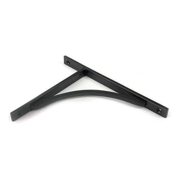 From The Anvil - Matt Black Apperley Shelf Bracket (260mm x 200mm) - Matt Black  - 51134