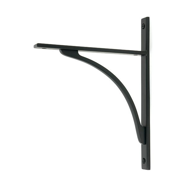 From The Anvil - Matt Black Apperley Shelf Bracket (260mm x 200mm) - Matt Black  - 51134