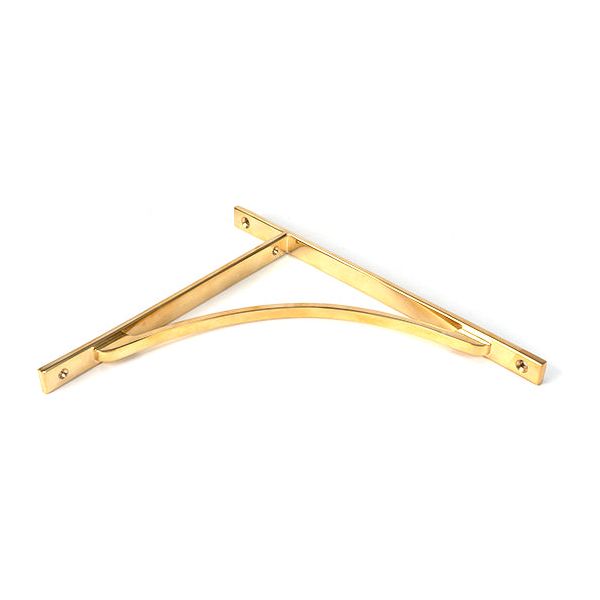 From The Anvil - Aged Brass Apperley Shelf Bracket (314mm x 250mm) - Aged Brass  - 51136