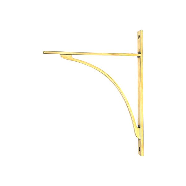 From The Anvil - Aged Brass Apperley Shelf Bracket (314mm x 250mm) - Aged Brass  - 51136