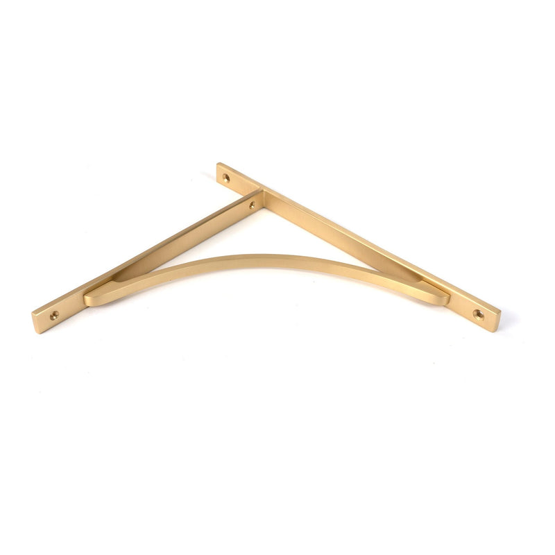 From The Anvil - Satin Brass Apperley Shelf Bracket (314mm x 250mm) - Satin Brass  - 51137