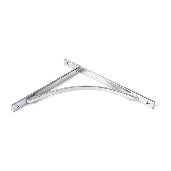 From The Anvil - Satin Chrome Apperley Shelf Bracket (314mm x 250mm) - Satin Chrome  - 51140