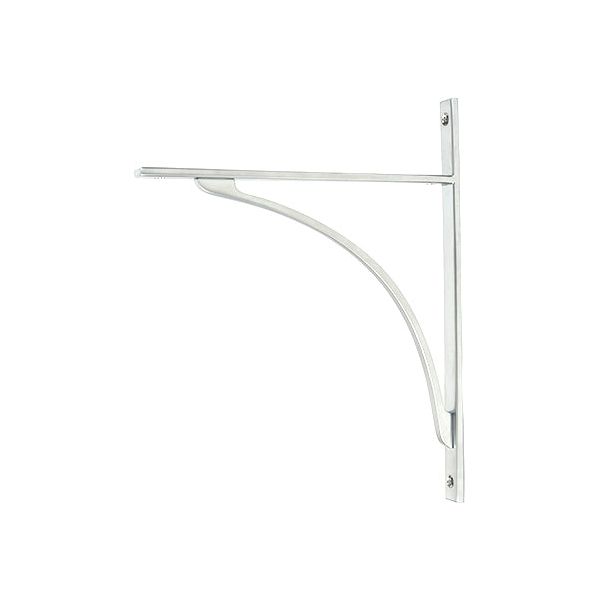 From The Anvil - Satin Chrome Apperley Shelf Bracket (314mm x 250mm) - Satin Chrome  - 51140