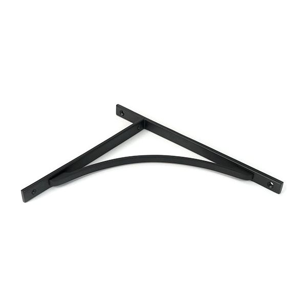 From The Anvil - Matt Black Apperley Shelf Bracket (314mm x 250mm) - Matt Black  - 51144