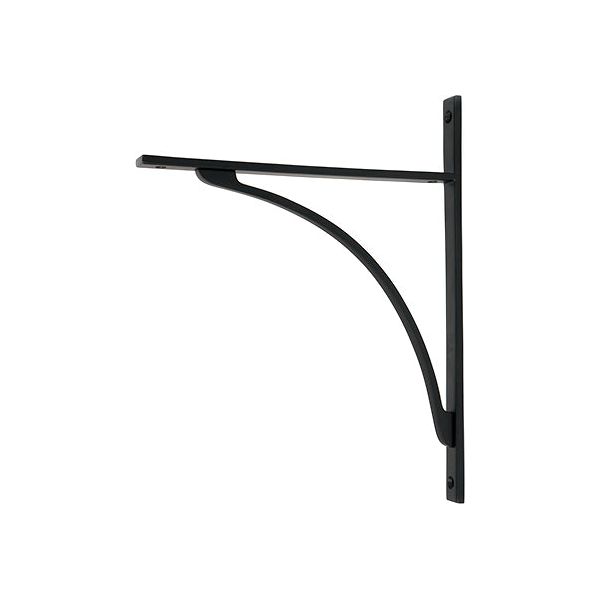 From The Anvil - Matt Black Apperley Shelf Bracket (314mm x 250mm) - Matt Black  - 51144