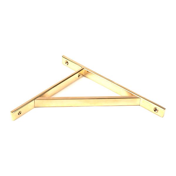 From The Anvil - Aged Brass Chalfont Shelf Bracket (260mm x 200mm) - Aged Brass  - 51146