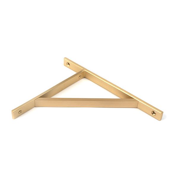 From The Anvil - Satin Brass Chalfont Shelf Bracket (260mm x 200mm) - Satin Brass  - 51147