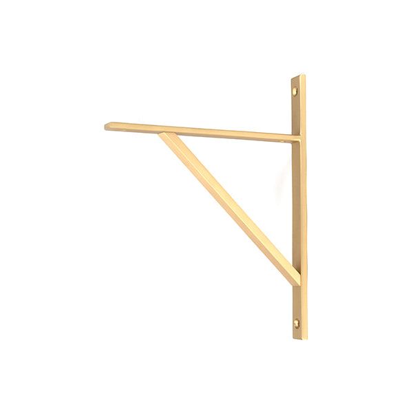 From The Anvil - Satin Brass Chalfont Shelf Bracket (260mm x 200mm) - Satin Brass  - 51147