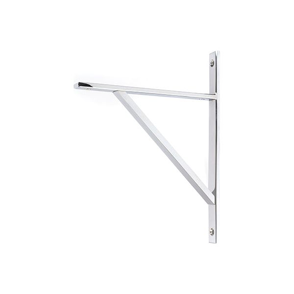 From The Anvil - Polished Chrome Chalfont Shelf Bracket (260mm x 200mm) - Polished Chrome  - 51149