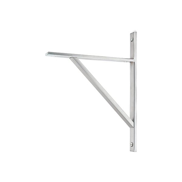 From The Anvil - Satin Chrome Chalfont Shelf Bracket (260mm x 200mm) - Satin Chrome  - 51150