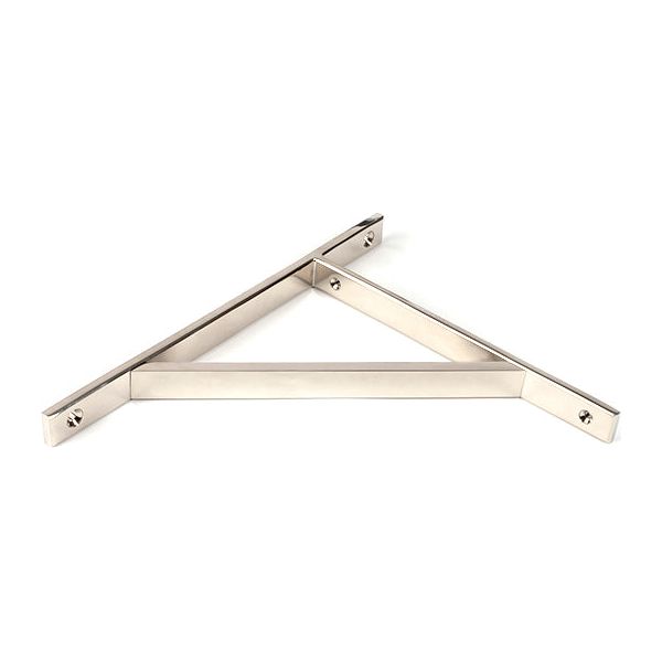 From The Anvil - Polished Nickel Chalfont Shelf Bracket (260mm x 200mm) - Polished Nickel  - 51151