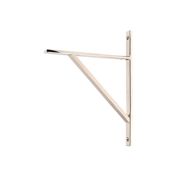 From The Anvil - Polished Nickel Chalfont Shelf Bracket (260mm x 200mm) - Polished Nickel  - 51151