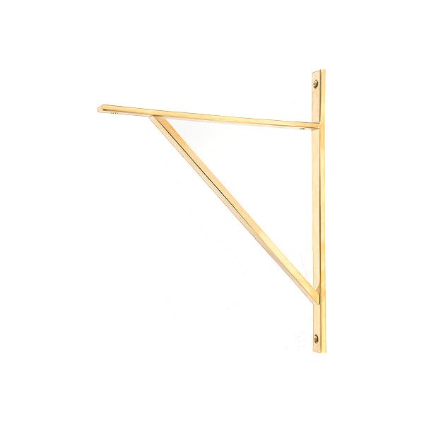 From The Anvil - Polished Brass Chalfont Shelf Bracket (314mm x 250mm) - Polished Brass  - 51155