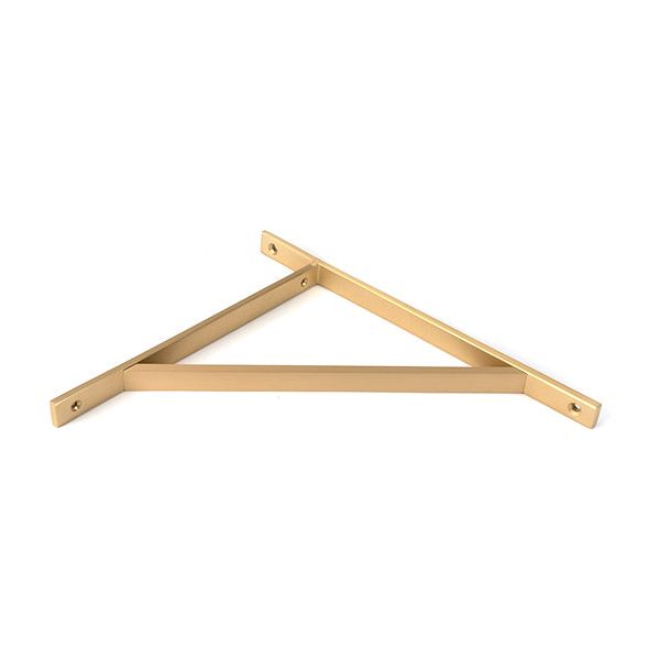 From The Anvil - Satin Brass Chalfont Shelf Bracket (314mm x 250mm) - Satin Brass  - 51157