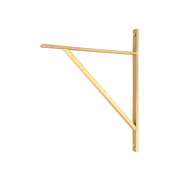 From The Anvil - Satin Brass Chalfont Shelf Bracket (314mm x 250mm) - Satin Brass  - 51157