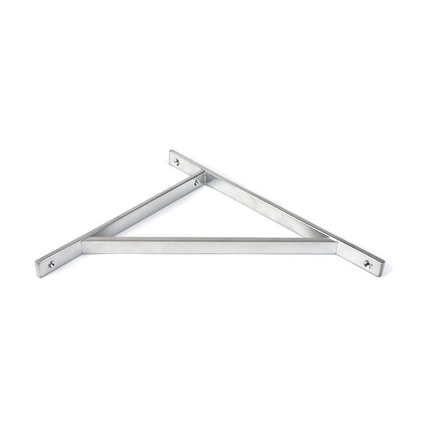 From The Anvil - Satin Chrome Chalfont Shelf Bracket (314mm x 250mm) - Satin Chrome  - 51160